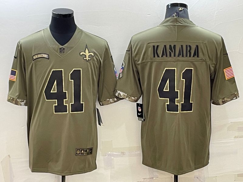 Men New Orleans Saints 41 Kamara Green 2022 Vapor Untouchable Limited Nike NFL Jersey